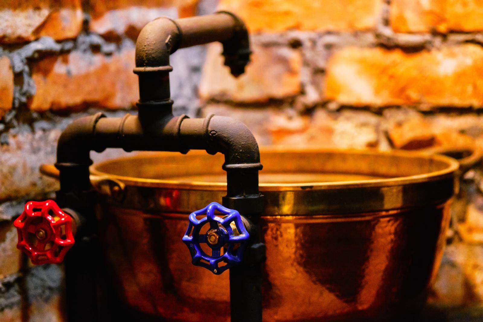 Bar-cafetería: Lavabo de cobre